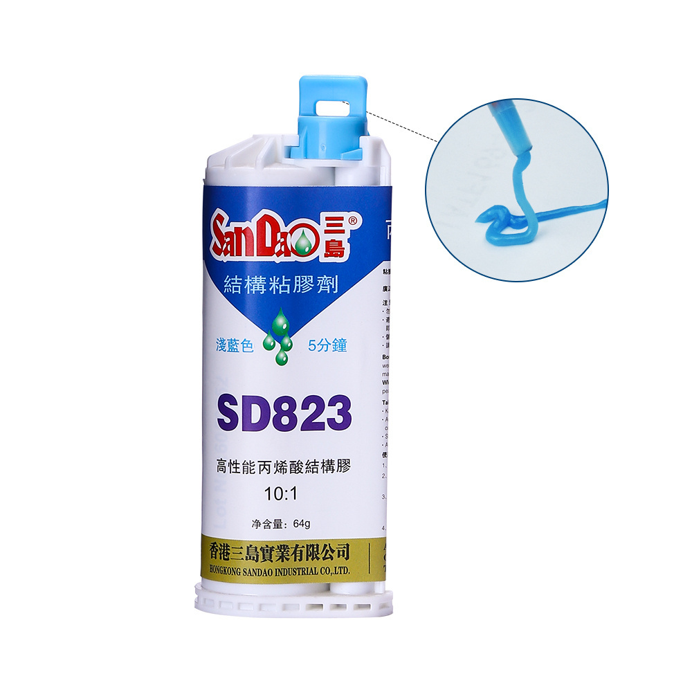 Two-part Epoxy Resin SD823 High Strength Fully Transparent Adhesive Acrylic Quick Set Heat Resistance Epoxy Glue AB Glue