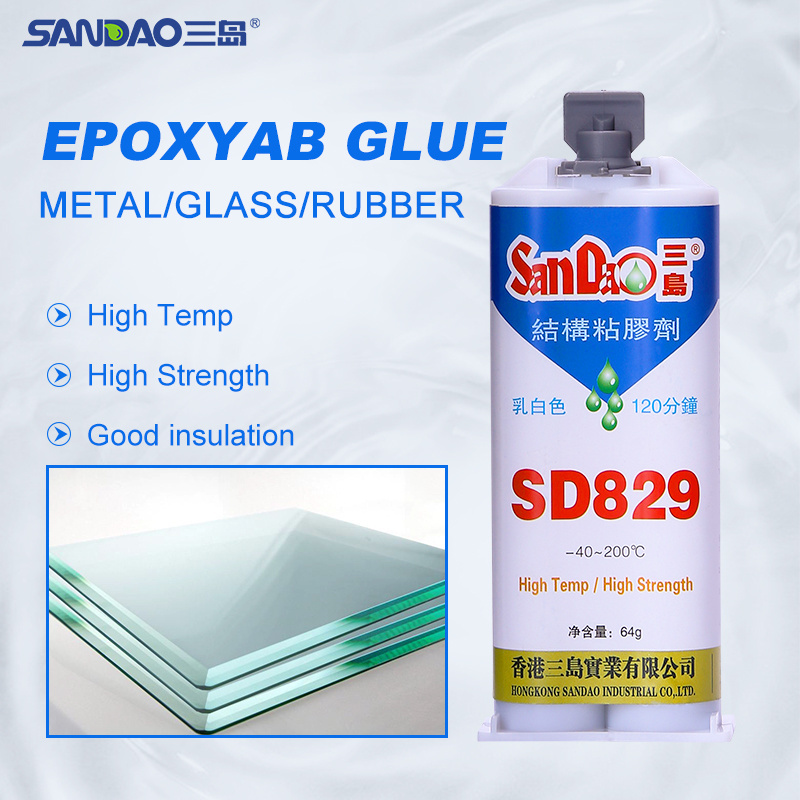 Hot Sale SD829 Curing Time 120 Minutes Milk White Glue Epoxy Resin Adhesive Ab Glue For Ceramic Metal Bonding