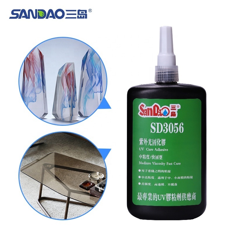 Manufacturers Direct Glass Plastic Metal Bonding Uv Shadowless Curing Resin Hard Adhesive