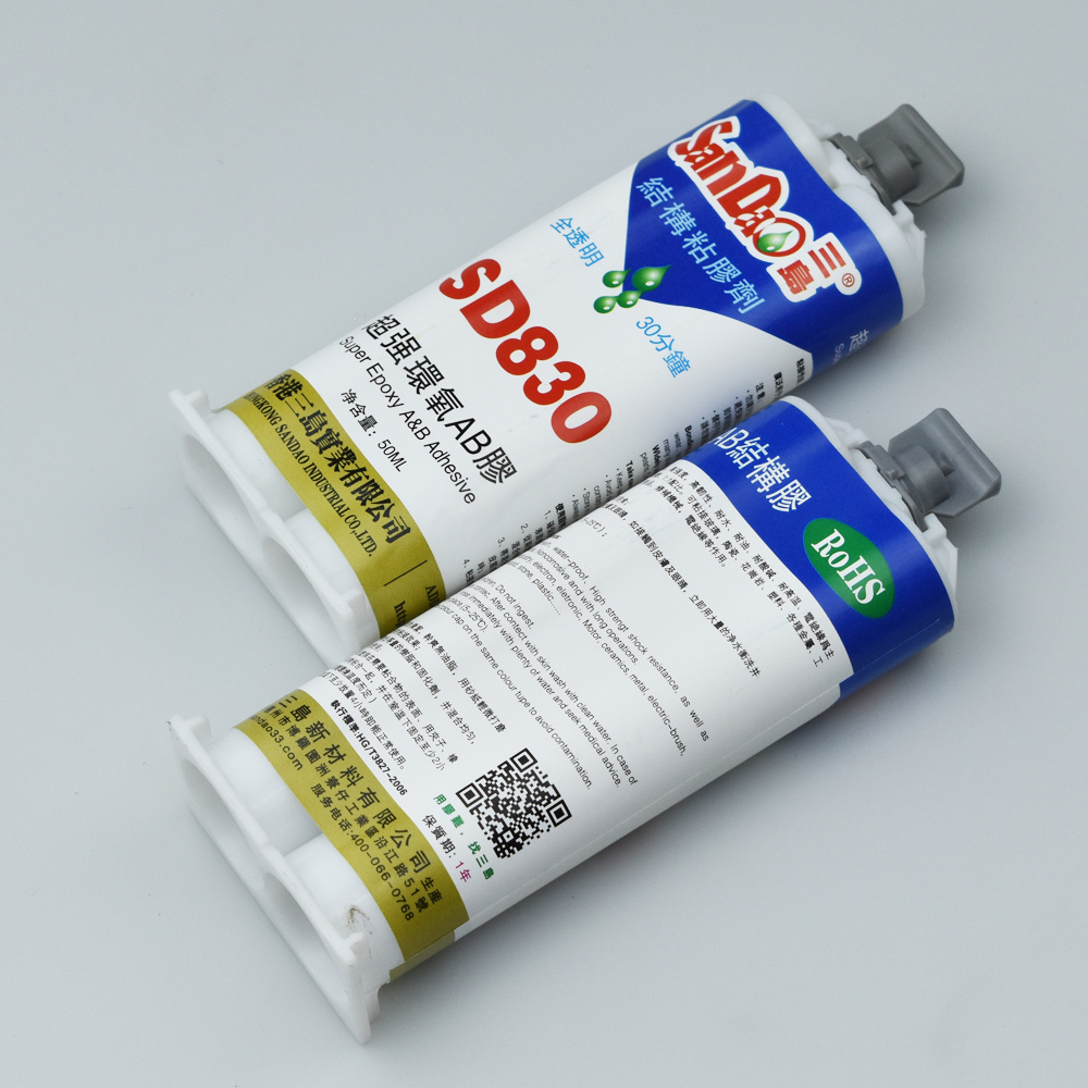 Two-part Epoxy SD830 High Strength Fully Transparent  Adhesive Quick Set The Best Heat Resistance Epoxy Glue AB Glue