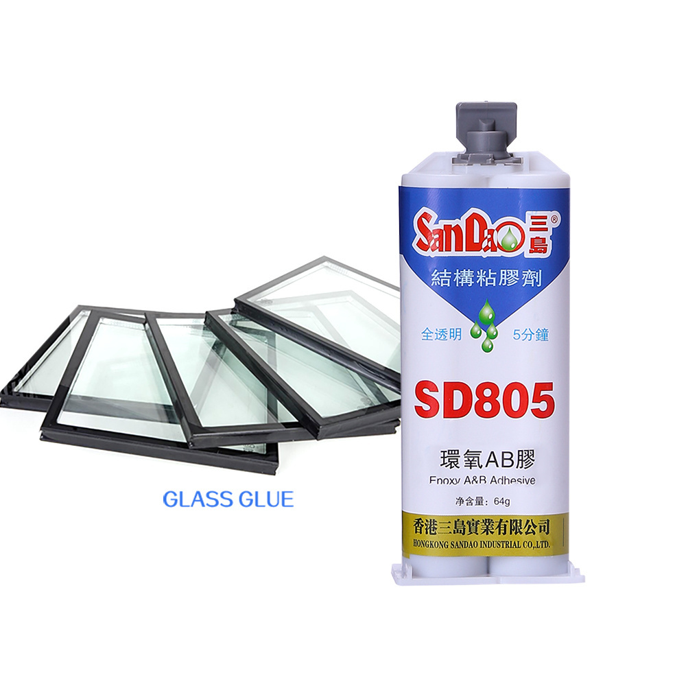 Two-part Epoxy Resin SD805 High Strength Fully Transparent Adhesive 30min Quick Set The Best Heat Resistance Epoxy Glue AB Glue