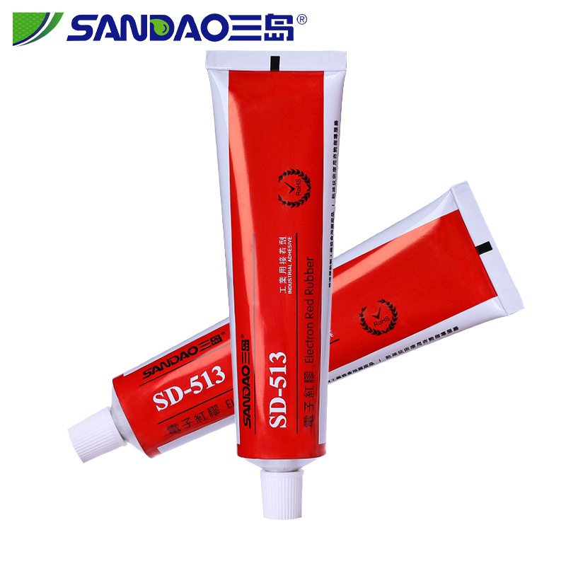 Silicon Rubber TV Electronic Component Insulating Sealant Fixing Sealant 100ml High Temperature Resistant Waterproof Red