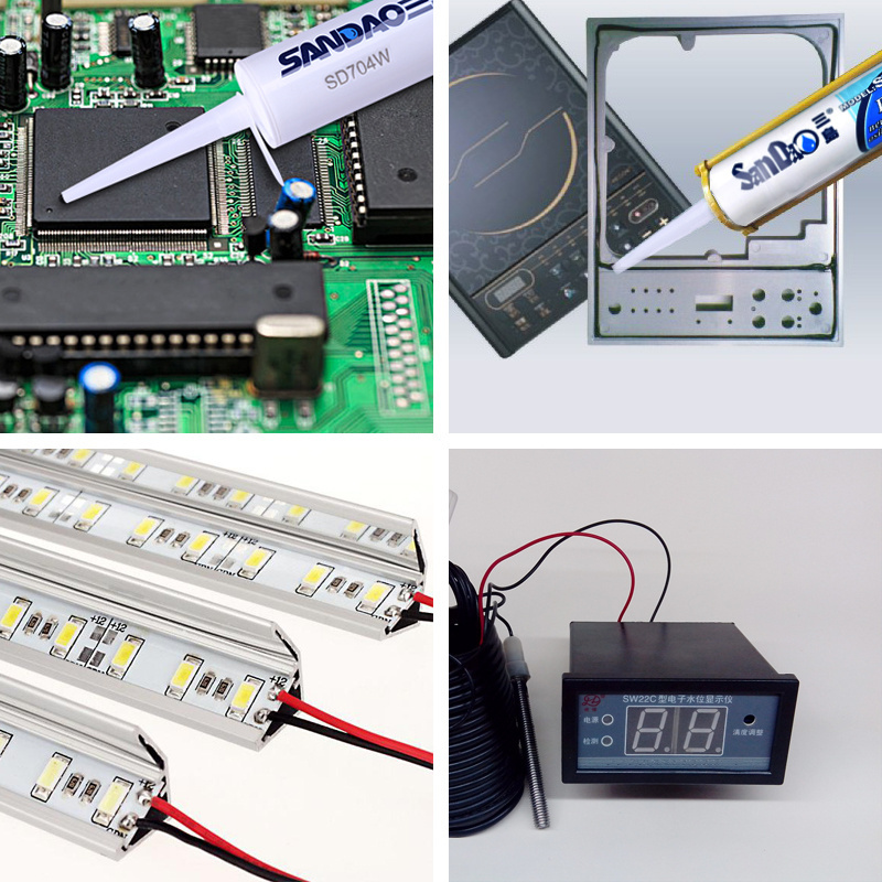 SD704   Electrical RTV   Silicon  Sealants Bonding automotive LED  lamp