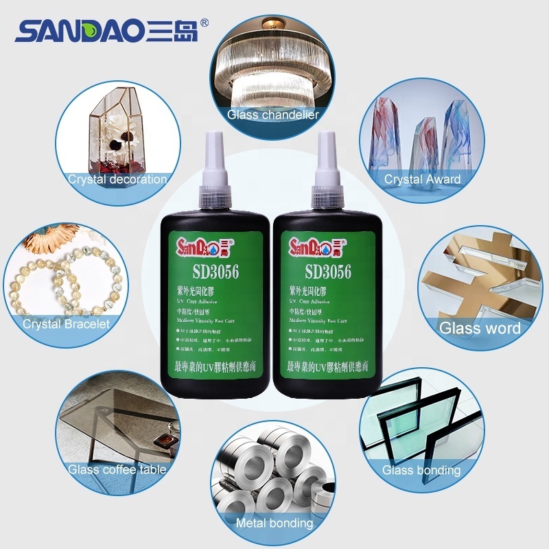 Manufacturers Direct Glass Plastic Metal Bonding Uv Shadowless Curing Resin Hard Adhesive