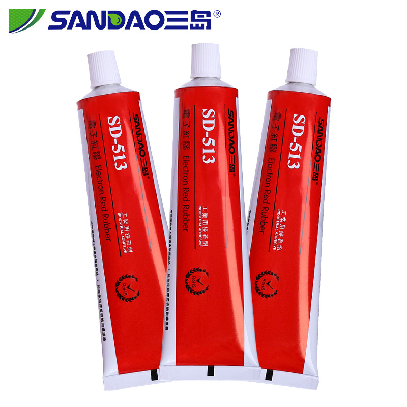 Silicon Rubber TV Electronic Component Insulating Sealant Fixing Sealant 100ml High Temperature Resistant Waterproof Red