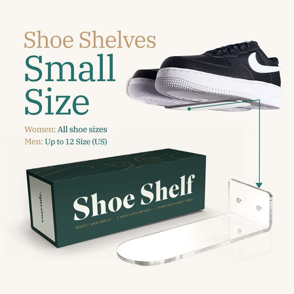 Floating Shoe Display Stand  6  Shelf for Wall for Levitating Shoe  Stand  Sneaker Levitation Display Shoe Wall Shelf