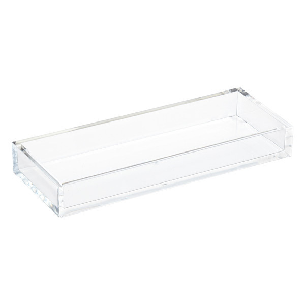 High Quality Rectangular Acrylic Tray With Insert Lucite Serving Tray