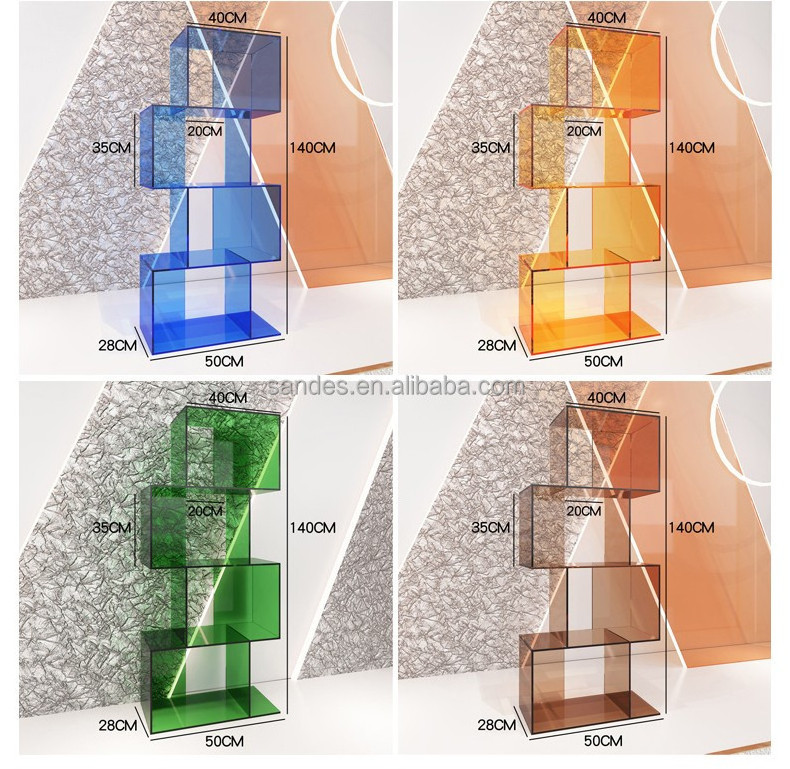 Multi Layers Acrylic shelf for Shoes Display