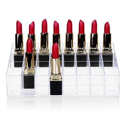 Lipstick Holder 40 Spaces Clear Acrylic Lipstick Organizer Display Stand Cosmetic Makeup Organizer for Lipstick and more