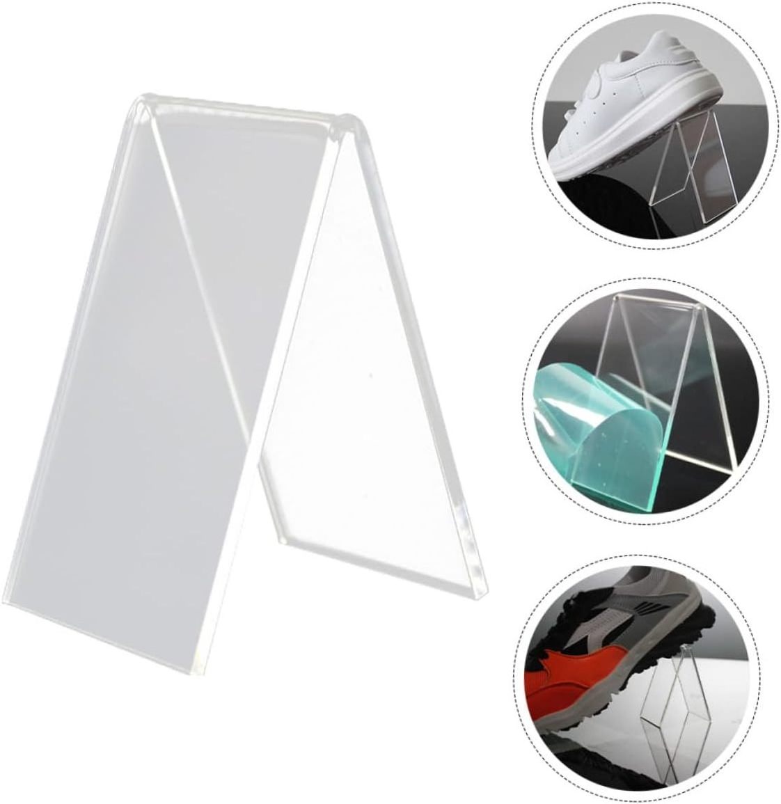 4pcs Acrylic Locker Shoe Rack Sports Shoes Display Shelf Stand Bracket Book Display Stand Board Shoe Storage Rack Display