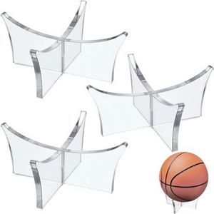 Acrylic Ball Display Stand holder for Football Basketball Soccer Ball