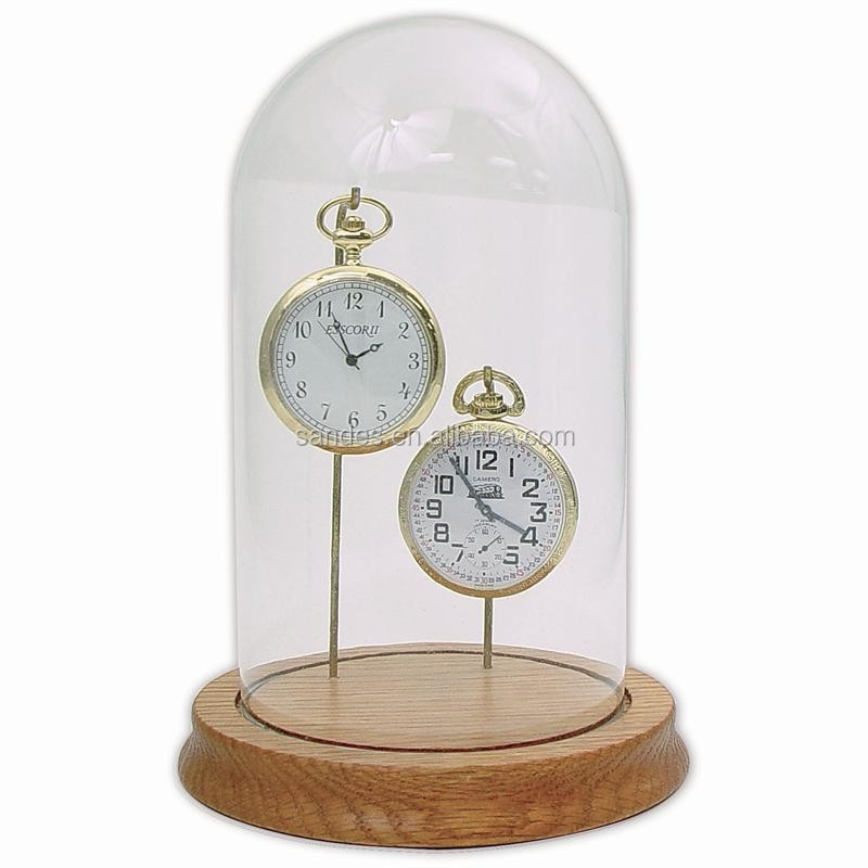 Acrylic Watch Display Case for His-and-hers Watches with Golden Stand