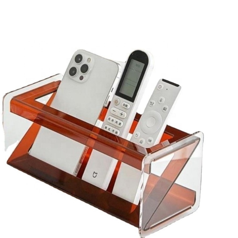 Acrylic coffee table remote control storage rack light luxury creative multi-functional transparent desktop display rack