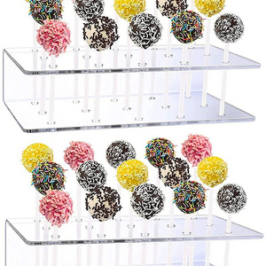 Clear Acrylic Lollipop Holder with 15 Holes Acrylic Lollipop Stand Cake Pop Holder Display Rack Acrylic Cake Pop Display Stand