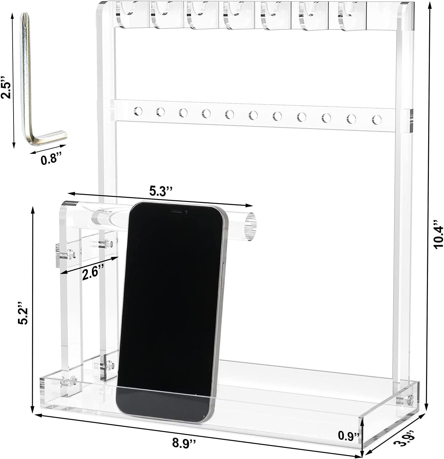 Acrylic Jewelry Display Tower