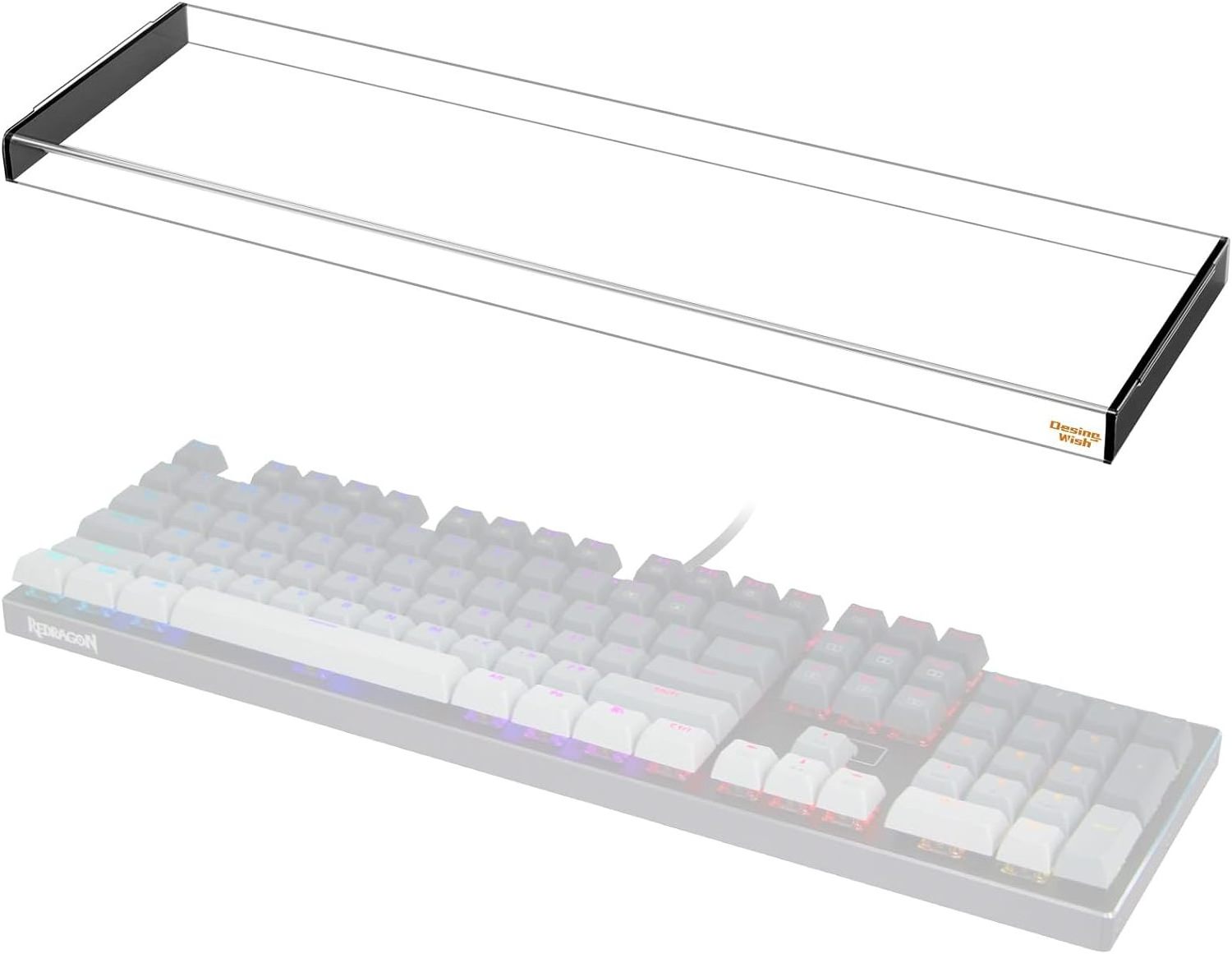 Premium Acrylic Mechanical Keyboard Dust Cover Clear Anti-Cat Protector 75% Keyboards Nj80/GMMK Pro/Keychron Q1/MOD007 Display