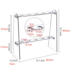 Wine glass holder, acrylic wall-mounted wine glass holder tableware under the cabinet wine glass holder and Glasses storage rack