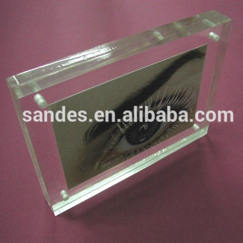 Transparent Acrylic Plastic 5x5 Magnetic Photo Frame