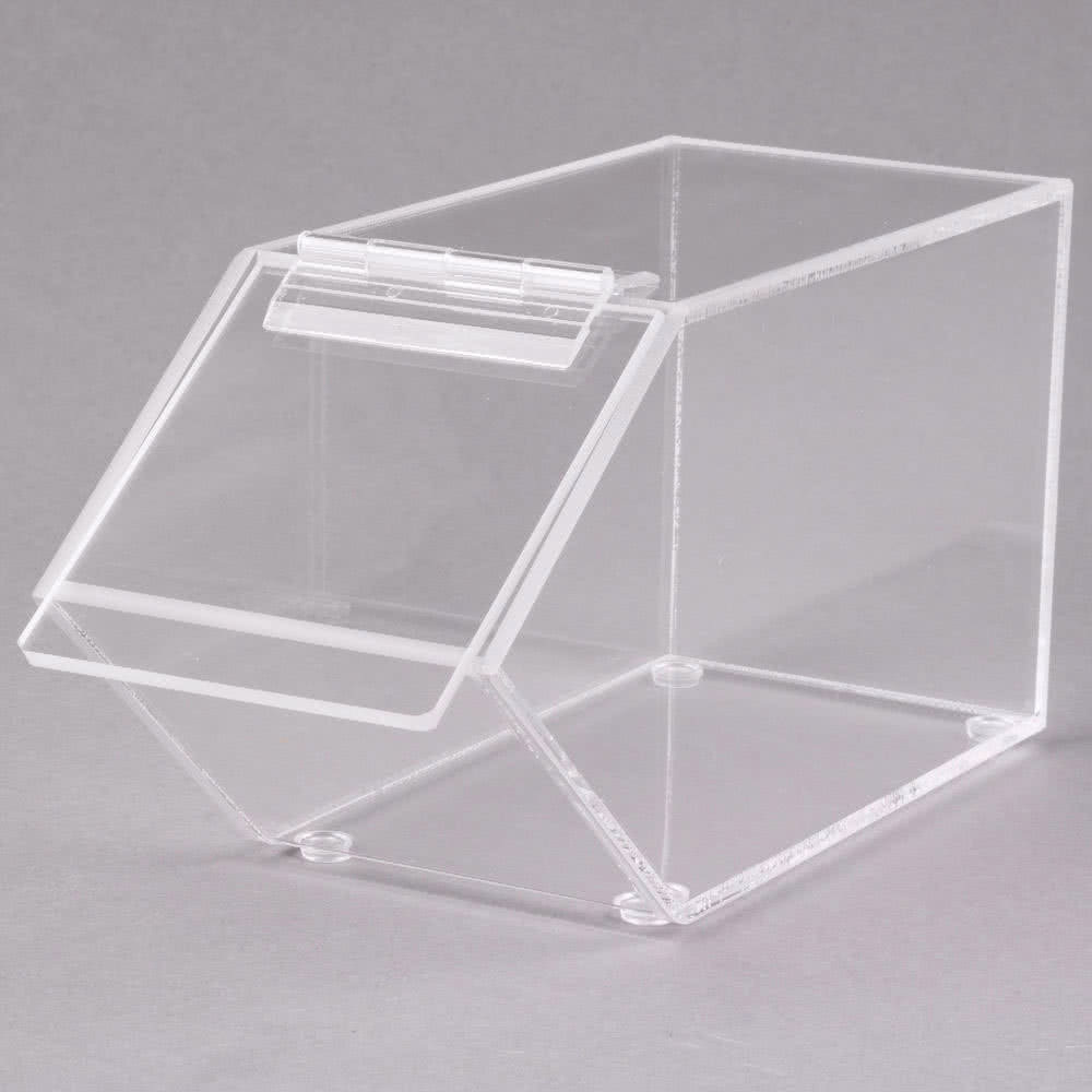 Clear Unique Custom Acrylic Supermarket Food Dispenser Box