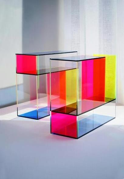 design rainbow vase modern home living room table decorations flower arrangement storage acrylic colorful transparent vase