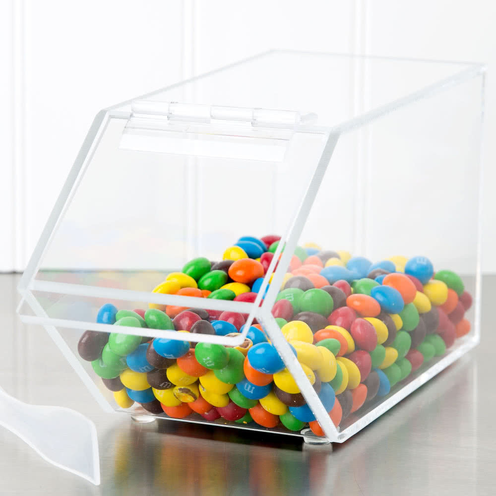 Clear Unique Custom Acrylic Supermarket Food Dispenser Box