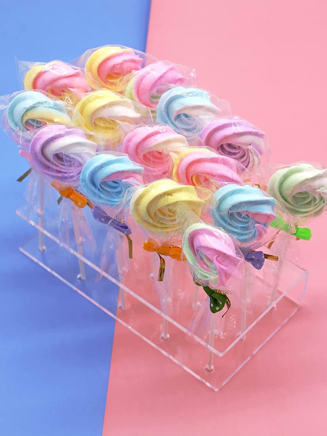 Clear Acrylic Lollipop Holder with 15 Holes Acrylic Lollipop Stand Cake Pop Holder Display Rack Acrylic Cake Pop Display Stand