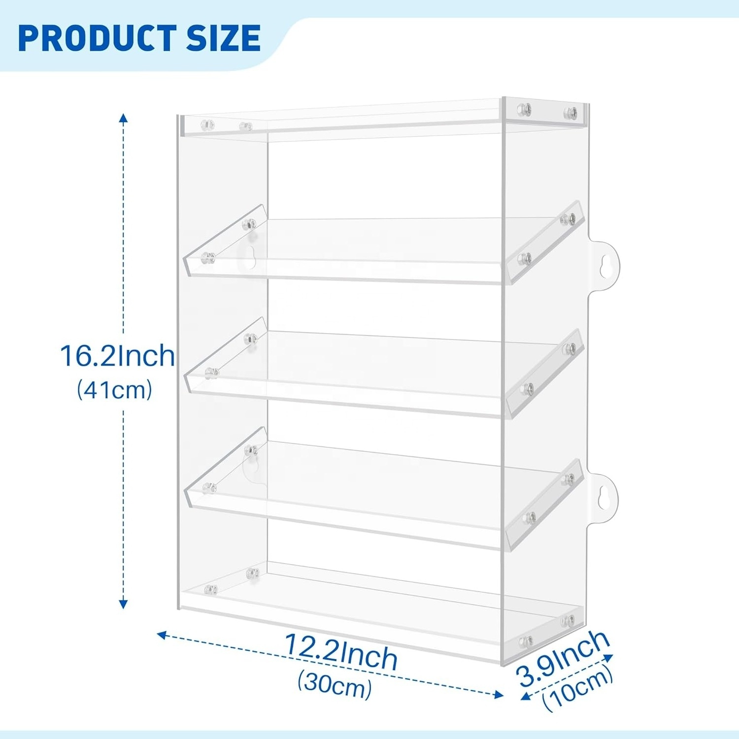 5 Tiers Acrylic Storage Case Assembly Monster Jam Trucks Display Case Holding for 20 Monster Trucks Organizer with Tilted Design