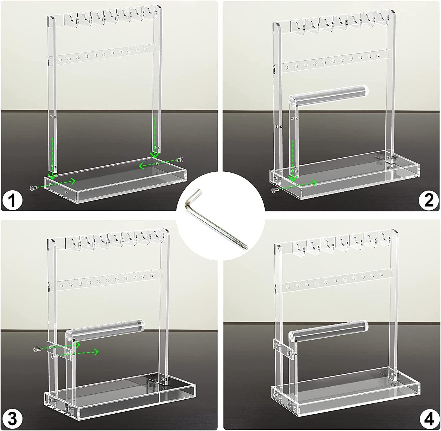 Acrylic Jewelry Display Tower