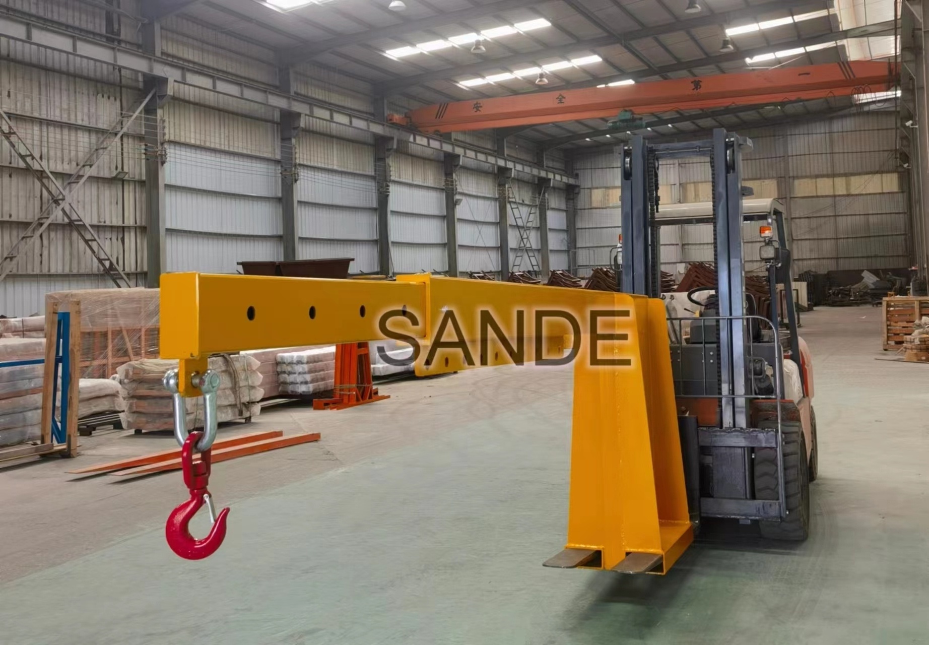 SANDE Hot Sale forklift crane attachment forklift jib Boom Lift