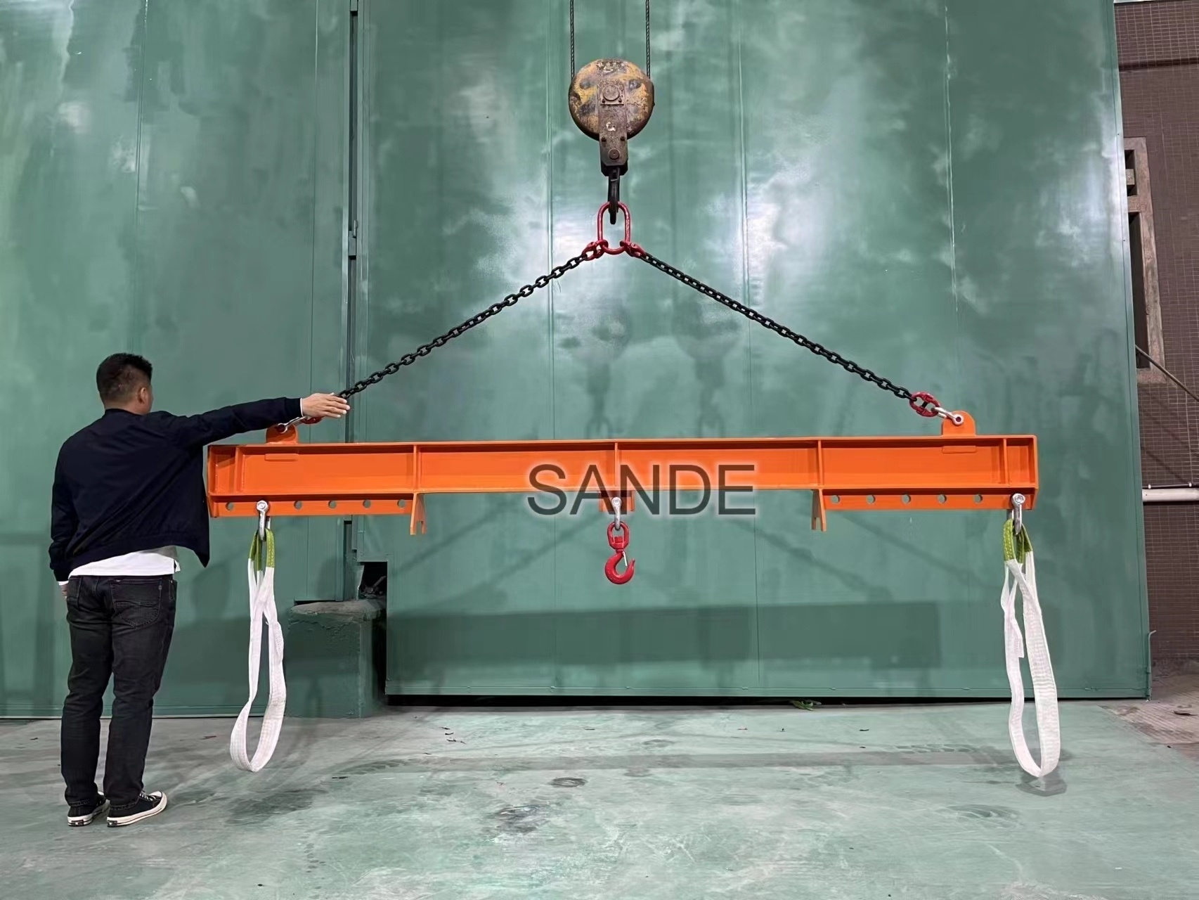 SANDE Tools sale Heavy duty Adjustable Lifting Beam Spreader Beam Spreader Bar Lifting Beam