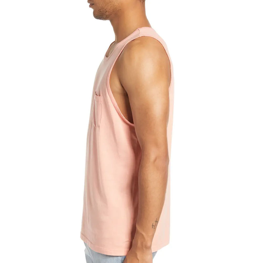 Factory custom wholesale men's ribbed tank top 100% cotton blank gym tank top men plain cotton new fitness vest