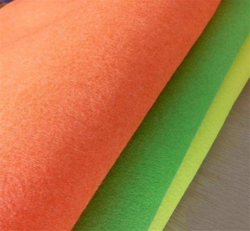 China Manufactory Pet Nonwoven Fabric Needle Punch 100% Colorful Polyester Thick Painter Tennis Ball Felt Material