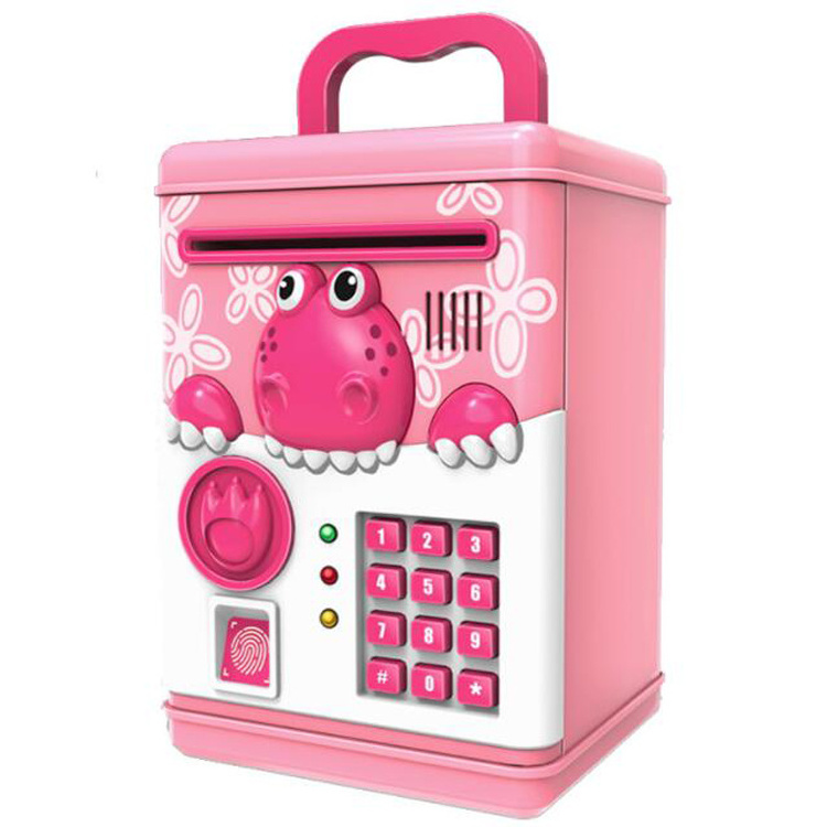 Face Recognition Atm Toy Auto-rolling Money Password Lock Case Save Kid Money Box Electronic Children Digital Coins Piggy Bank