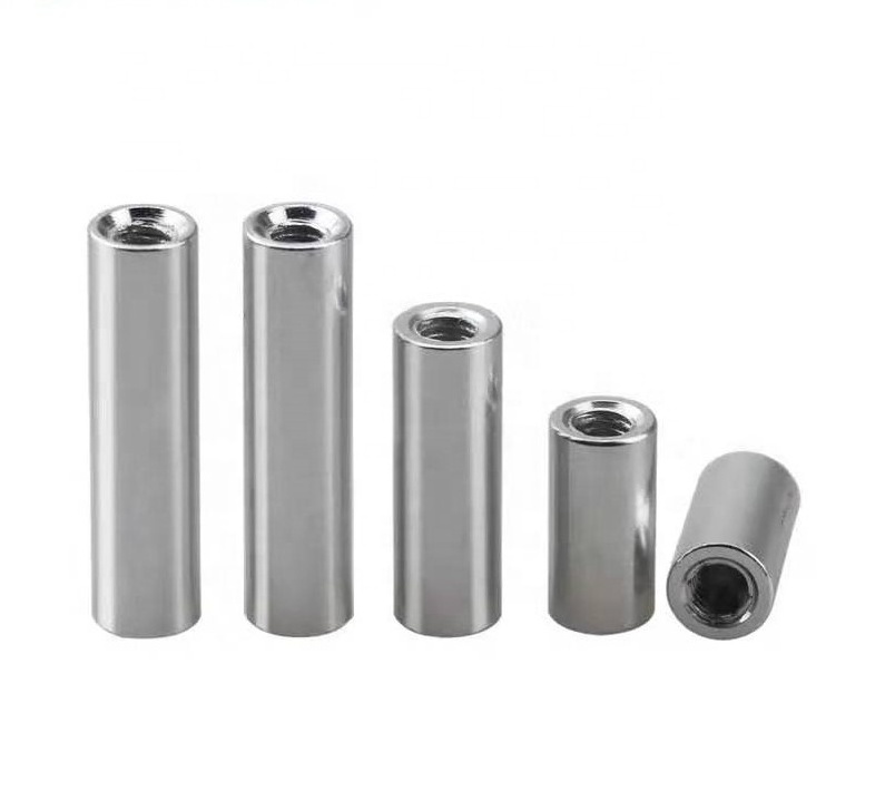 Customized high precision M2 M2.5 M3 female threaded round hollow aluminum standoff spacer