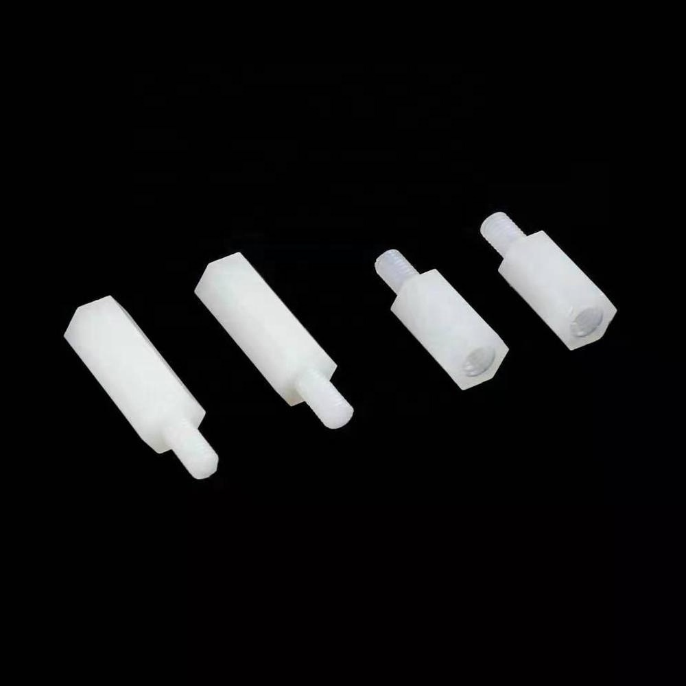 Factory customized female male hex threaded polyamide plastic nylon standoff