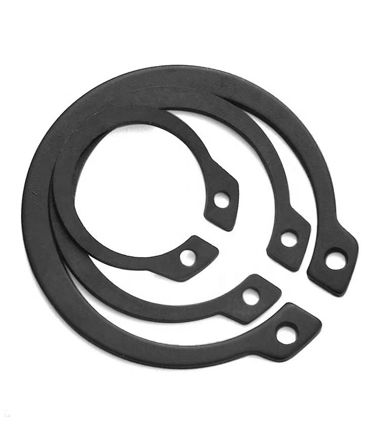 Retaining ring supplier retaining ring DIN 471 oxidized black spring steel 65Mn external circlip for shaft