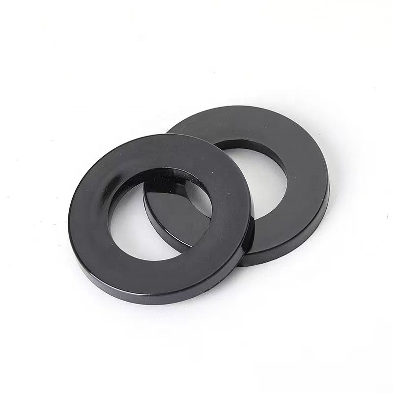 High quality white black plastic flat washer gasket ABS POM PA66 nylon plastic shim