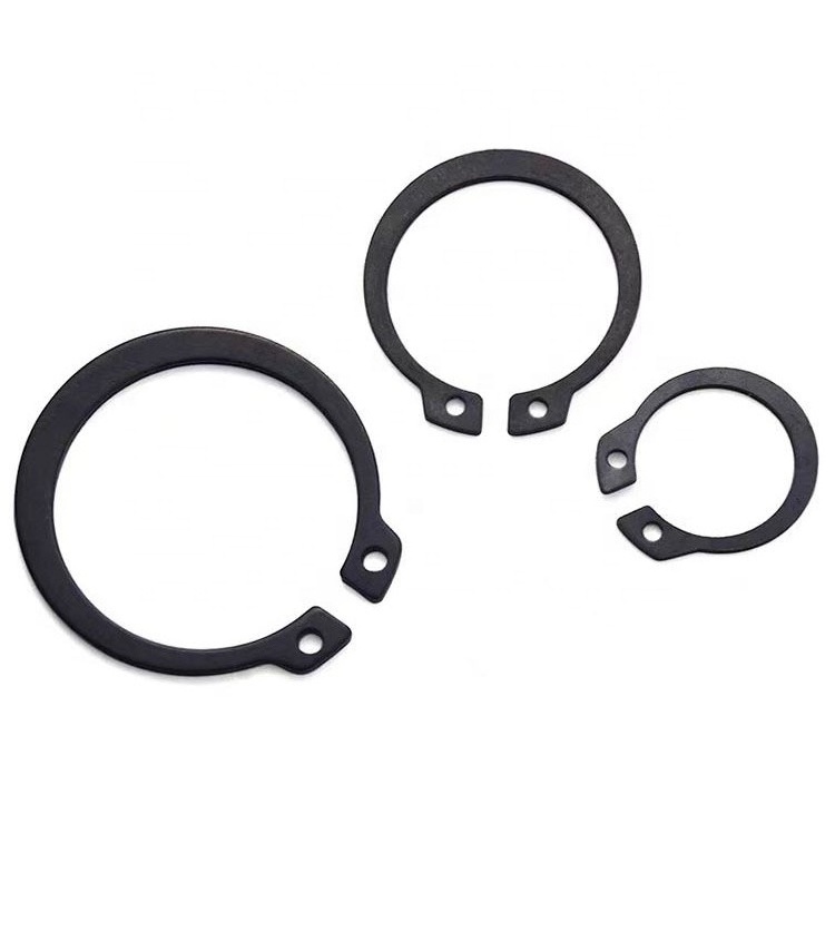 Retaining ring supplier retaining ring DIN 471 oxidized black spring steel 65Mn external circlip for shaft