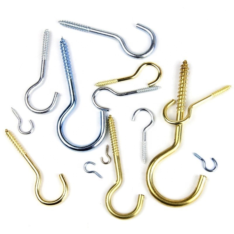 Sandingsheng customized zinc plated open eye self-tapping C hook screw