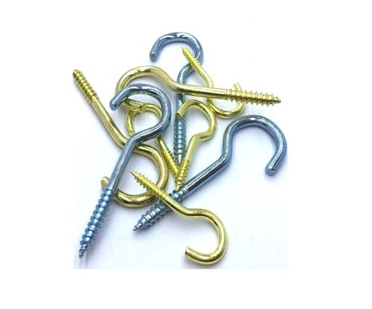 Sandingsheng customized zinc plated open eye self-tapping C hook screw