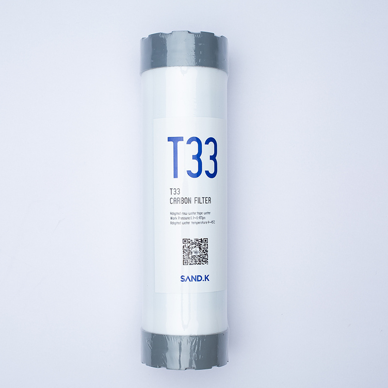 High Rejection Residential T33 Carbon Block Water Filter Cartridge 10/20 Inch