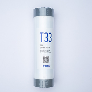 High Rejection Residential T33 Carbon Block Water Filter Cartridge 10/20 Inch