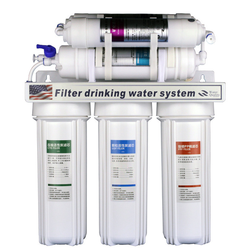 New Design 5 Stages With Meter Osmosis Filtration System Ro Household UF Water Purifier