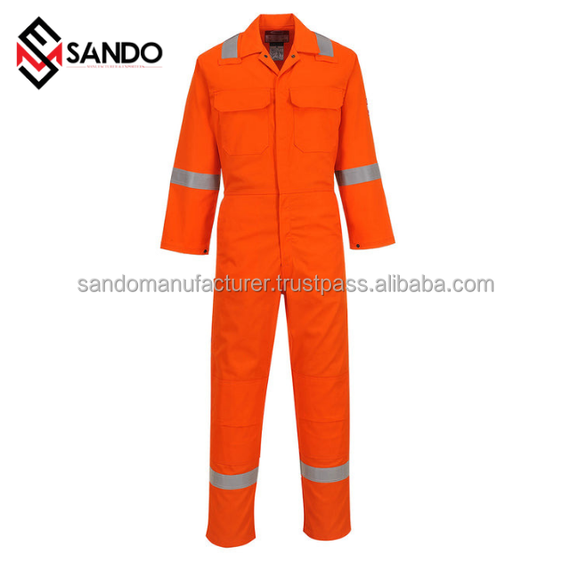 Wholesale Custom Worker Wear Highly Visibility Coverall Working Uniform Safety Clothing coverall suits for work