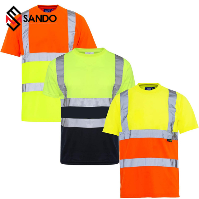 high visibility reflective safety clothing tshirt Unisex custom tshirts for men and women