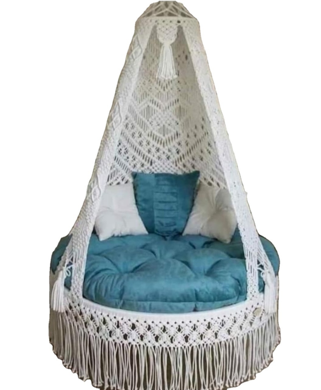 Wholesale Supply Handmade Macrame Swing Hanging Rope Patio Swings for Garden Decoration Available at Export