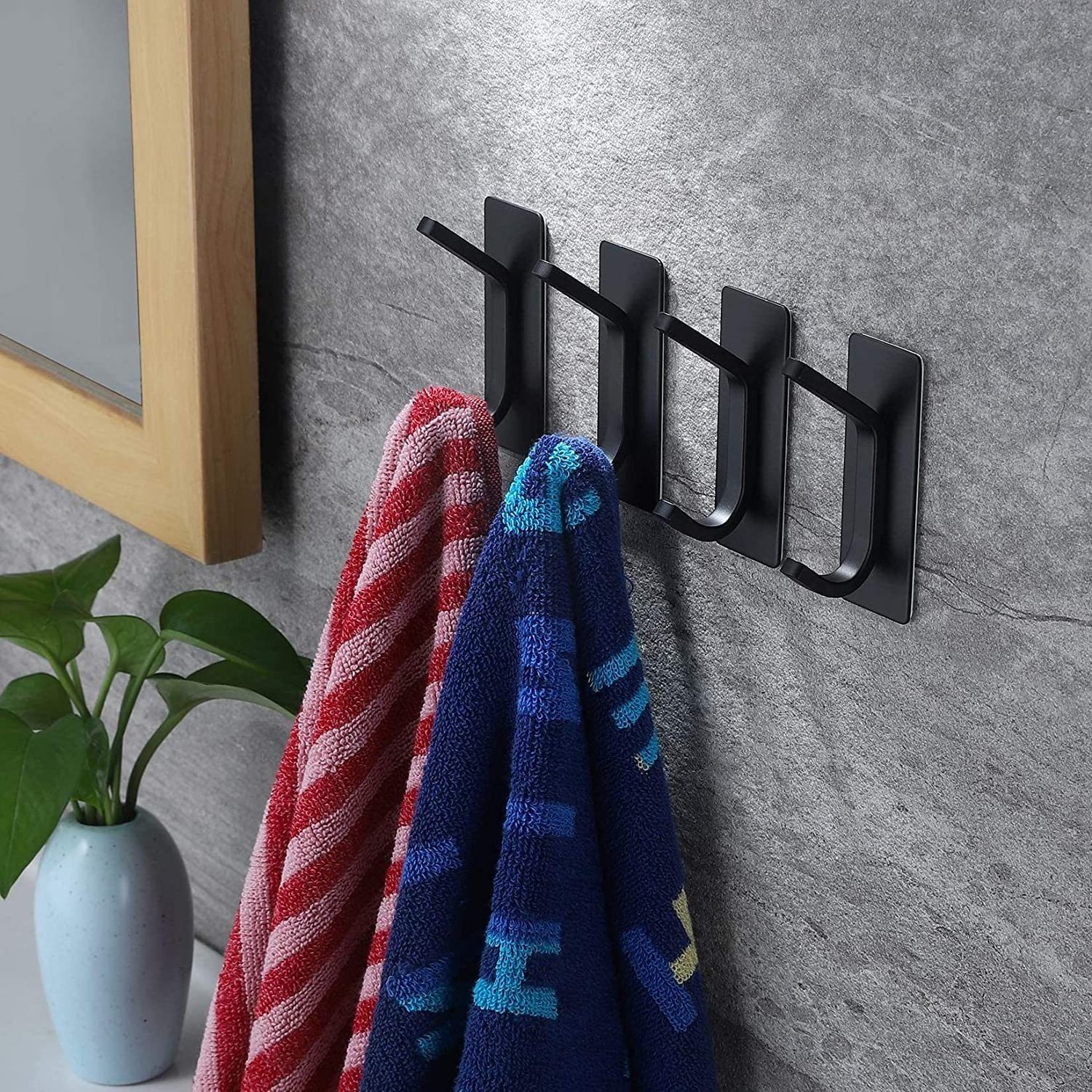 Wholesale Stainless Steel Bathroom Clothes Cabinet Closet Sponges Robe Hook Door Hooks For cloths