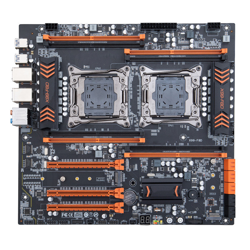 2023 High Performance 4 Channels X99-F8D PLUS Motherboard Support Xeon E5 512GB(8*64GB) DDR4 Memory Socket LGA 2011-3