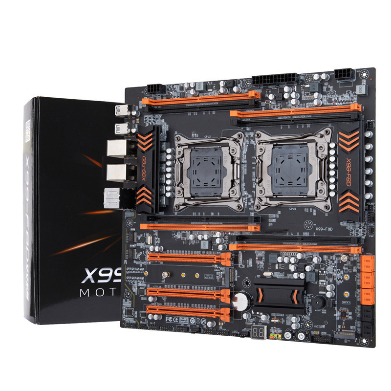 2023 High Performance 4 Channels X99-F8D PLUS Motherboard Support Xeon E5 512GB(8*64GB) DDR4 Memory Socket LGA 2011-3