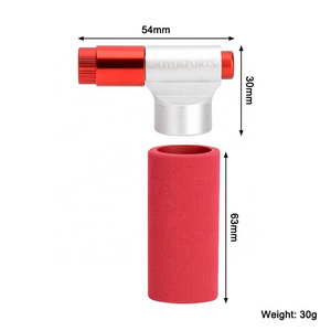 Mini CO2 Inflator Portable Bicycle Tire Pump For Road And Mountain Bikes - No CO2 Cartridges Included